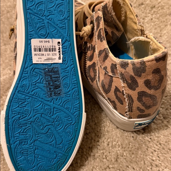 Blowfish Leopard Print Sneakers with Tan Accents - Picture 3 of 5